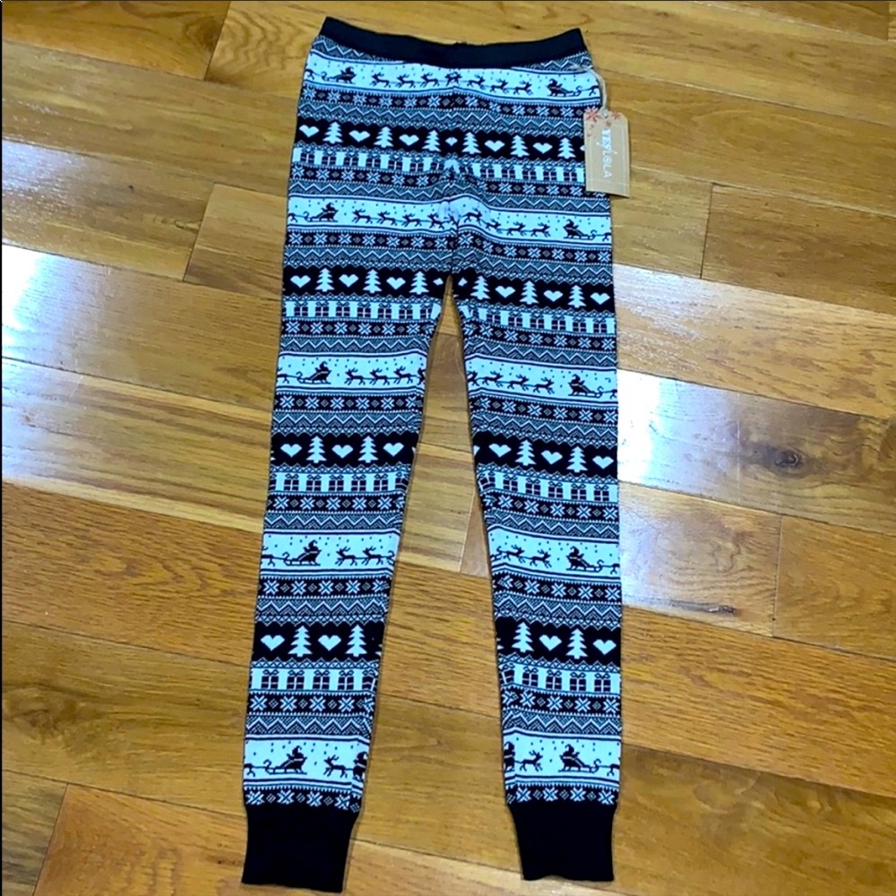 NWT Yes Lola Sweater Holiday Legging, XS